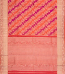 Pink Handloom Kanchipuram Silk Saree With Floral Motifs-KA15033-Pink