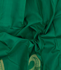 Green Handloom Kanchipuram Silk Saree With Mango Buttas-KA15709