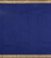 Lavender Handloom Korvai Kanchipuram Silk Saree With Stripes & Buttas-KA15683