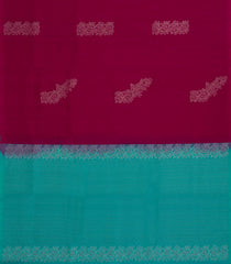 Magenta Handloom Soft Silk Saree With Floral Zari Buttas-SO4442