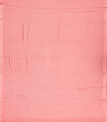 Peach Woven Mysore Silk Saree With Chevron Motifs-MS3078