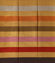 Multicolor Handloom Chanderi Cotton Tissue Saree With Stripes-CC1340