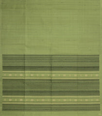 Cardamom Green Handloom Soft Silk Saree With Stripes-SO4634