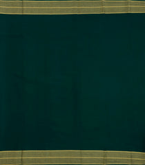 Bottle Green Woven Mysore Silk Saree With Buttas & Zari Border-MS3477
