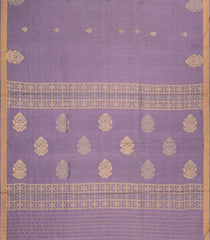 Lavender Woven Tussar Silk Saree With Peacock Buttas-TU3276