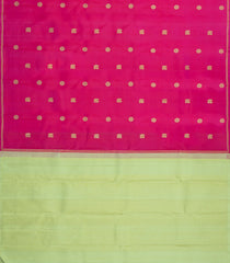 Hot Pink Handloom Kanchipuram Silk Saree With Annam Buttas-KA14420