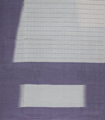 Lilac Woven Tussar Silk Saree With Stripes & Rising Border-TU3494