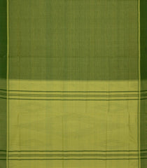 Green Woven Kadapa Cotton Saree With Stripes & Contrast Border-KN0654