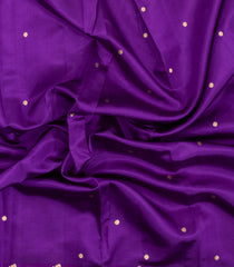 Purple Handloom Banarasi Silk Saree With Floral Kanchipuram Butta Silk Sarees-BE1906