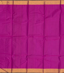 Dark Magenta Handloom Kanchipuram Silk Saree With Floral Buttas-KA12644
