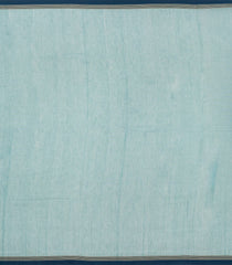 Light Blue Handloom Bengal Cotton Saree With Meena Buttas-BG1576