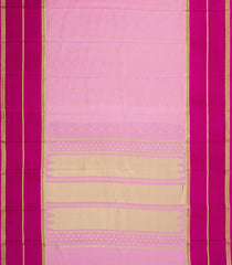 BubbleGum Pink Woven Mysore Silk Saree With Contrast Border-MS3569
