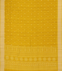 Mustard Woven Synthetics Dola Silk Saree With Zari Border-BL5265