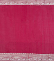 Magenta Woven Dupion Silk Saree With Floral Jaal Motifs-DS0564