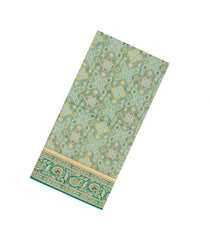 Aquamarine Woven Art Dupion Tissue Saree With Tie & Dye Motifs-BL5911