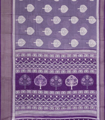 Lavender Printed Synthetic Dola Saree With Zari Stripes & Border-BL5394