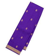 Purple Handloom Kanchipuram Silk Saree With Zari Buttas-KA16347
