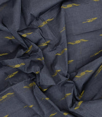 Dark Grey Woven Rasipuram Cotton Saree With Buttas-RA2661