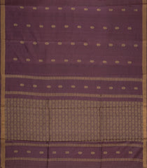 Lilac Woven Tussar Silk Saree With Mango Motifs & Zari Border-TU3527