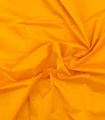 Turmeric Yellow Handloom Silk Cotton Saree With Contrast Zari Border-SC4632