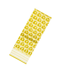 Yellow Woven Pure Banarasi Organza Silk Saree With Jaal Motifs-KS1145