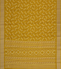 Mustard Printed Art Dola Silk Saree With Zari Border-BL5735