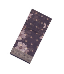 Dark Grey Printed Synthetic Dola Silk Saree With Zari Buttas & Border-SY0244
