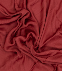 Red Woven Pure Modal Silk Saree With Zari Pallu-PS0756