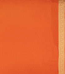 Orange Woven Pure Viscose Saree With Floral Zari Motifs-BL6120