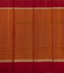 Mustard Woven Dupion Silk Saree With Contrast Temple Border-DS0644