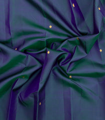 Steel Blue Handloom Kanchipuram Silk Saree With Zari Buttas-KA15253
