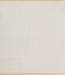 Off White Handloom Chanderi Cotton Saree With Printed Floral Motifs-CC1253