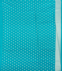 Turquoise Woven Blended Aura Saree With Zari Buttas & Zari Border-BL5804