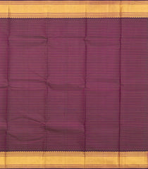 White Handloom Korvai Kanchipuram Silk Saree With Buttas & Contrast Border-KA14020