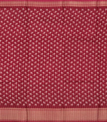 Maroon Printed Synthetic Dola Silk Saree With Motifs & Zari Stripes-SY0429