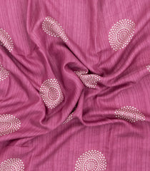 Dusty Pink Printed Synthetic Dola Silk Saree With Zari Border-SY0418