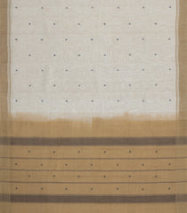 Off White Woven Rasipuram Cotton Sari With Buttas-RA2628
