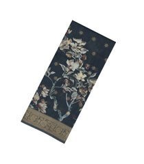 Black Printed Synthetic Dola Silk Saree With Zari Buttas & Border-SY0250