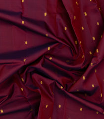 Maroon Handloom Kanchipuram Silk Saree With Zari Buttas -KA13845