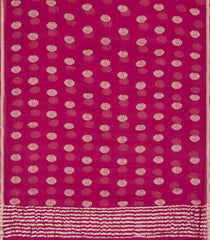 Pink Woven Mysore Silk Saree With Floral Buttas-MS3437