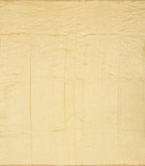 Yellow Woven Banarasi Khadi Georgette Silk Saree With Stripes-BE1617