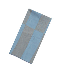 Steel Blue Woven Art Dupion Saree With Floral Vine Motifs-BL4936