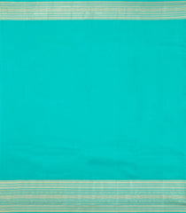 Blue Handloom Korvai Kanchipuram Silk Saree With Gandaberunda Buttas-KA14875