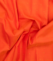 Orange Handloom Kanchipuram Silk Saree With Zari Buttas-KA15239