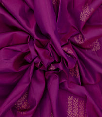 Magenta Handloom Soft Silk Saree With Stripes & Contrast Pallu-SO4443