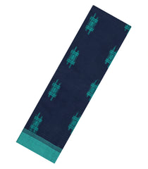 Navy Blue Woven Rasipuram Cotton Saree With Floral Buttas-RA2634