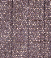 Lilac Handloom Tussar Silk Saree With Printed Floral Motifs-TU2717