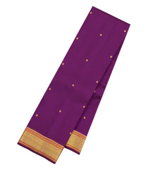 Magenta Handloom Kanchipuram Silk Saree With Zari Buttas & Border-KA16181