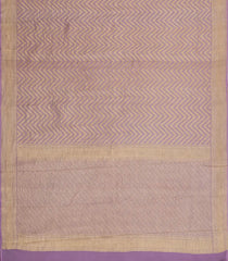 Lavander Woven Mysore Silk Saree With Chevron Stripes-MS3513
