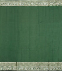 Green Woven Dupion Silk Saree With Floral Jaal Motifs-DS0575